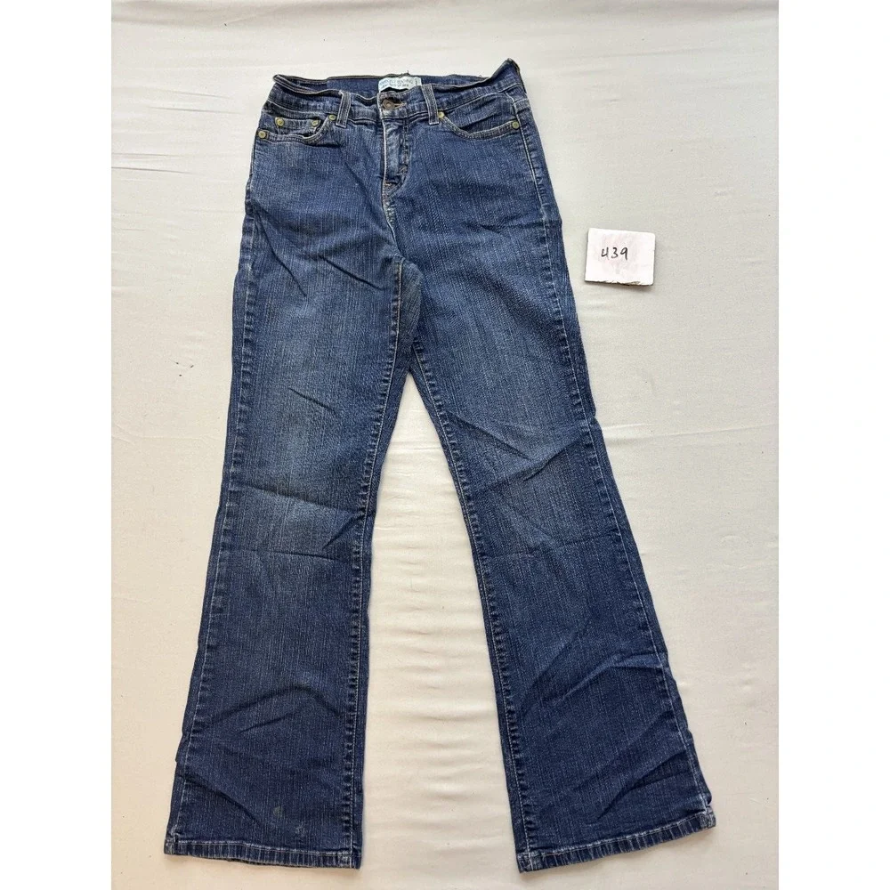 Levi's Perfectly Slimming 512 Boot Cut Jeans Womens 6 Short Dark Wash Blue
